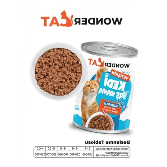 Somonlu Yetişkin Kedi Konservesi 400gr x 12 Adet