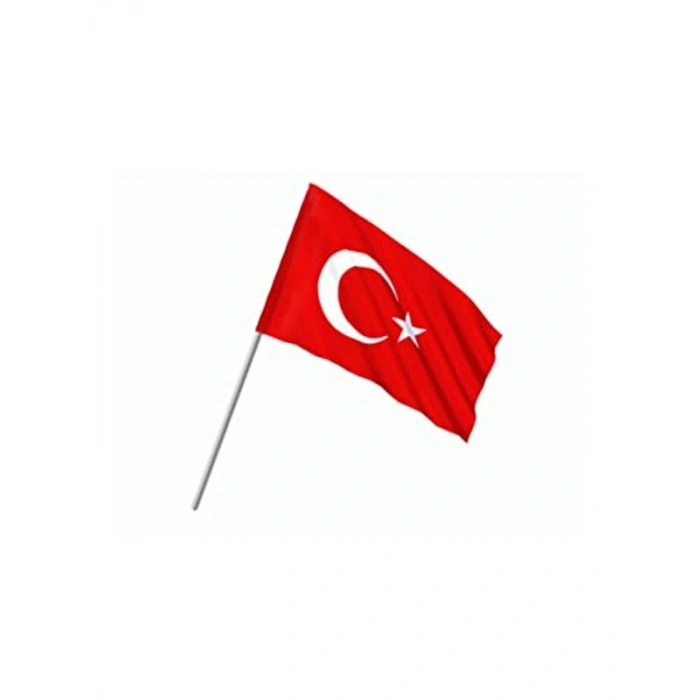 Sopalı Yıkanabilir Türk Bayrağı, 30x45 cm Boyut