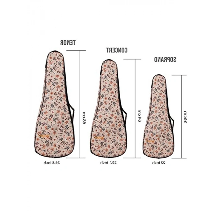Soprano Ukulele Çantası, Siyah Renk Seçeneği