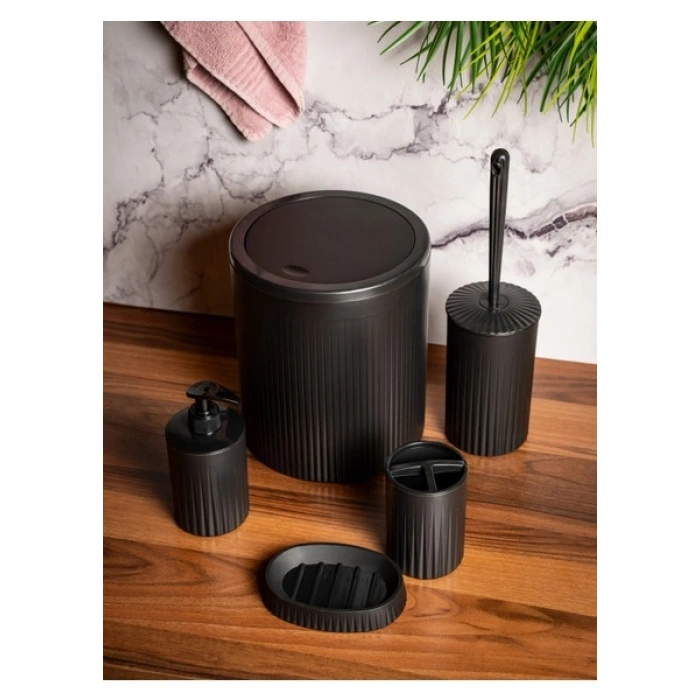 Sosa 5 Parça Banyo Seti Siyah