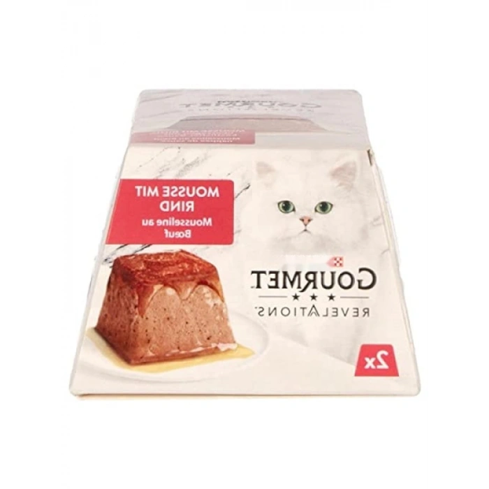 Soslu Sığır Etli Kedi Yaş Maması, 2x57g