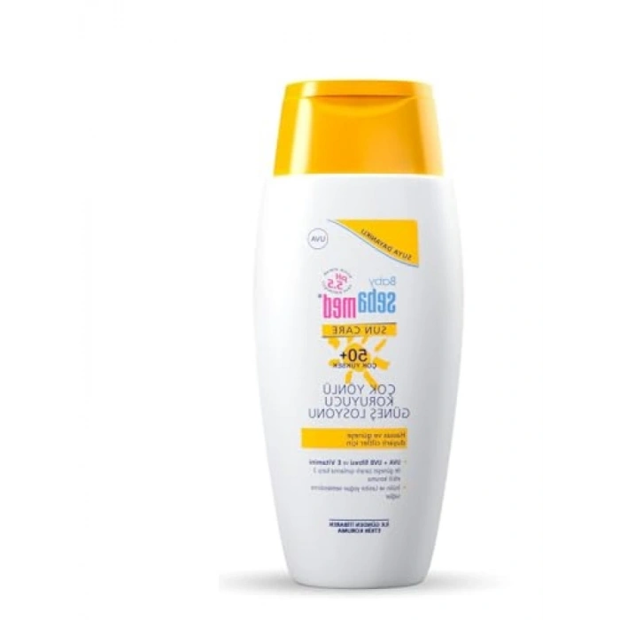 SPF 50+ UVA-UVB Filtreli Çocuk Güneş Losyonu, E Vitamini Etkili, 150 ml