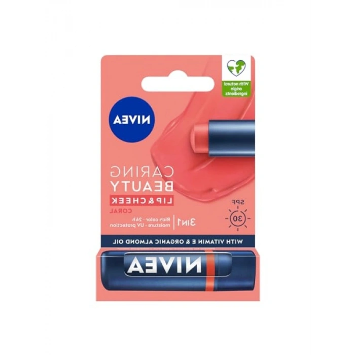 SPF30 Mercan Renkli Dudak Bakım Kremi 4,8 gr