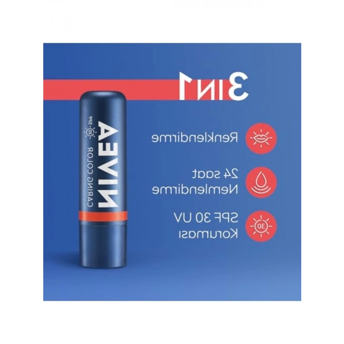 SPF30 Mercan Renkli Dudak Bakım Kremi 4,8 gr