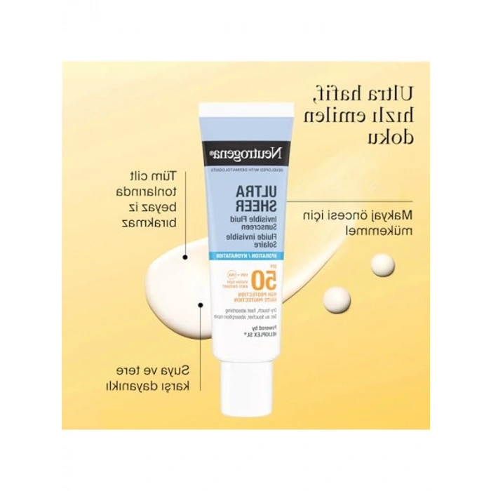 SPF50 Yüz Güneş Koruyucu, 50ml, Ultra Hafif Formül