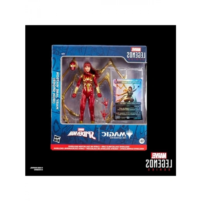 Spider-Man  Legends Serisi Magic: The Gathering Mary Jane Watson (Demir Örümcek), 15,5 cm Aksiyon Figürü ve Özel Folyo Koleksiyon Kart Oyunu Ticaret Kartı
