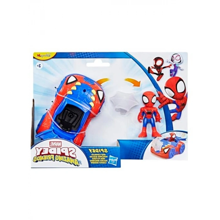 Spidey Web Crawler Aksiyon Figürü ve Oyuncak Araba Seti