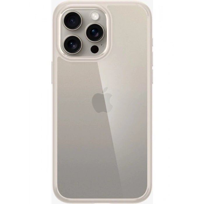 Spigen Apple iPhone 15 Pro ile Uyumlu Kılıf Ultra Hybrid Natural Titanium - ACS07214