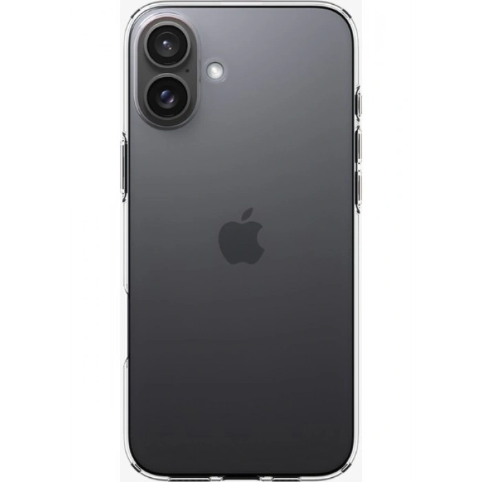 Spigen Apple iPhone 16 Plus ile uyumlu ince Kılıf Liquid Crystal Sararmaya Dayanıklı DuraClear™ Hava Kanalı Teknolojisi™ Askeri Sınıf Koruma Crystal Clear Şeffaf Kapak - ACS08064