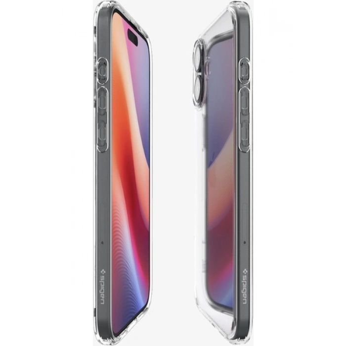 Spigen Apple iPhone 16 Plus ile Uyumlu ince Kılıf Ultra Hybrid Sararmaya Dayanıklı DuraClear™ Hava Kanalı Teknolojisi™ Askeri Sınıf Koruma Crystal Clear Şeffaf Kapak - ACS08069