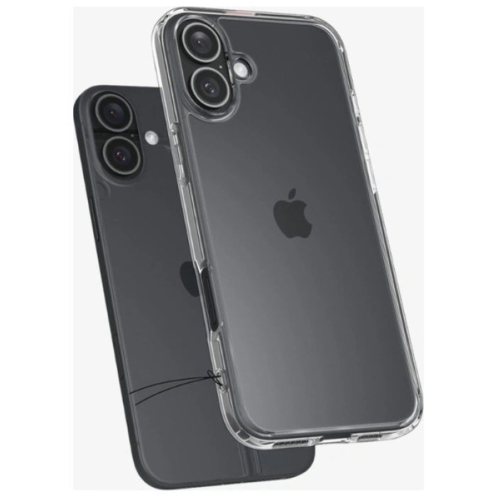 Spigen Apple iPhone 16 Plus ile Uyumlu ince Kılıf Ultra Hybrid Sararmaya Dayanıklı DuraClear™ Hava Kanalı Teknolojisi™ Askeri Sınıf Koruma Crystal Clear Şeffaf Kapak - ACS08069