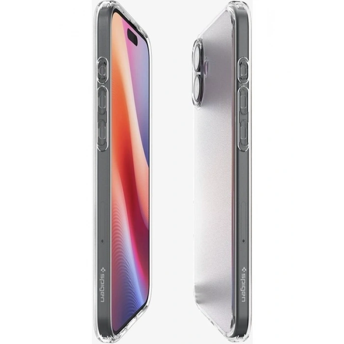 Spigen Apple iPhone 16 Plus ile Uyumlu ince Kılıf Ultra Hybrid Sararmaya Dayanıklı DuraClear™ Hava Kanalı Teknolojisi™ Askeri Sınıf Koruma Frost Clear Mat Kapak - ACS08070