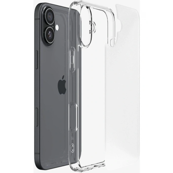 Spigen Apple iPhone 16 Plus ile Uyumlu ince Kılıf Ultra Hybrid Sararmaya Dayanıklı DuraClear™ Hava Kanalı Teknolojisi™ Askeri Sınıf Koruma Frost Clear Mat Kapak - ACS08070