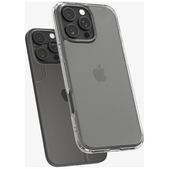 Spigen Apple iPhone 16 Pro Max ile Uyumlu ince Kılıf Ultra Hybrid Sararmaya Dayanıklı DuraClear™ Hava Kanalı Teknolojisi™ Askeri Sınıf Koruma Frost Clear Mat Kapak - ACS07993