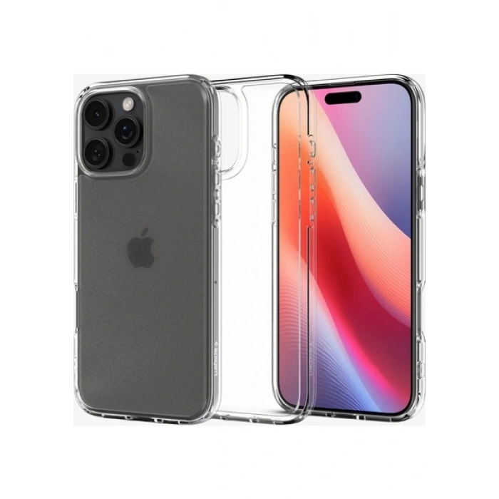 Spigen Apple iPhone 16 Pro Max ile Uyumlu ince Kılıf Ultra Hybrid Sararmaya Dayanıklı DuraClear™ Hava Kanalı Teknolojisi™ Askeri Sınıf Koruma Frost Clear Mat Kapak - ACS07993