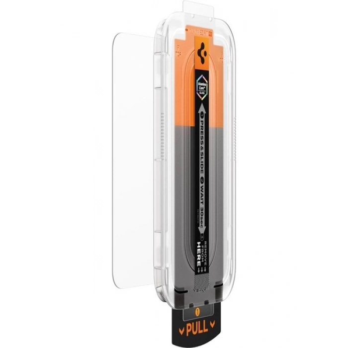 Spigen Apple iPhone 17 Pro Max / 16 Pro Max ile Uyumlu Cam Ekran Koruyucu AluminaCore™ iyonlaştırılmış Güçlendirilmiş Cam Teknolojisi Anti-Dust Uygulama Kolay Kurulum GLAS.tR EZ Fit Pro HD - AGL10095