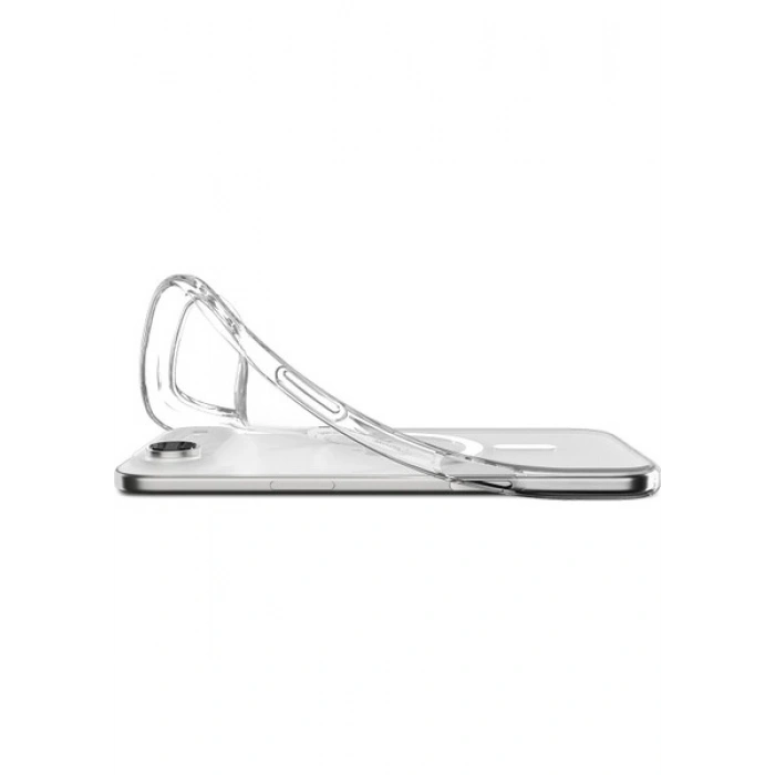 Spigen Apple iPhone Air ile Uyumlu ince MagSafe Kılıf Liquid Crystal Sararmaya Dayanıklı DuraClear™ Hava Kanalı Teknolojisi™ Askeri Sınıf Koruma MagFit Clear White Şeffaf Kapak - ACS10395