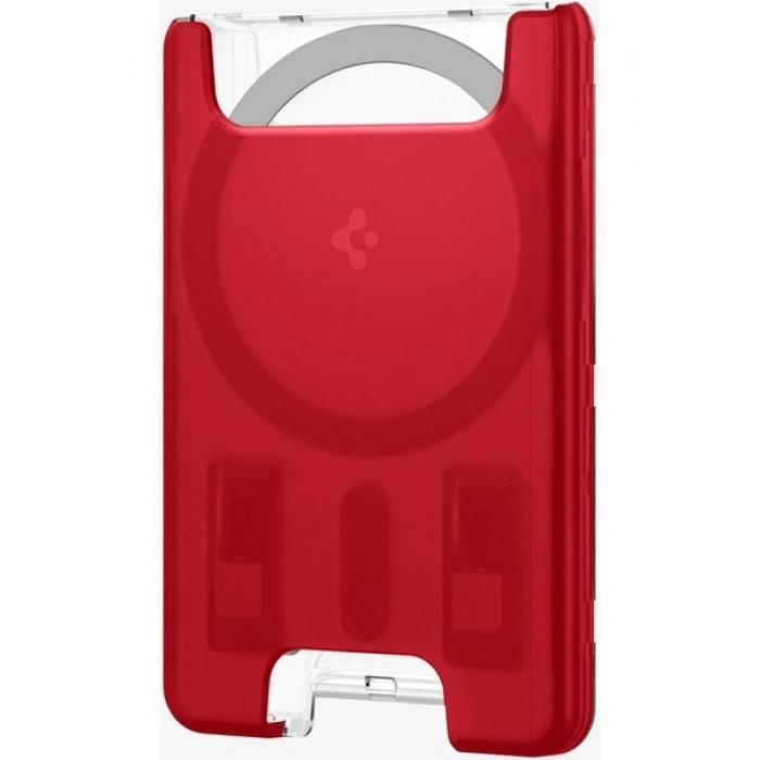 Spigen Apple iPhone için MagSafe özellikli 3 Kartlı Manyetik Cüzdan Classic C1 Wallet Ruby - AFA07399