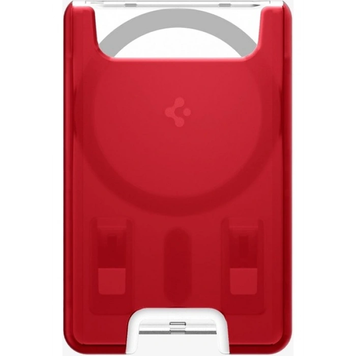Spigen Apple iPhone için MagSafe özellikli 3 Kartlı Manyetik Cüzdan Classic C1 Wallet Ruby - AFA07399