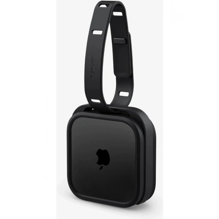Spigen Apple TV 4K (3. nesil) Duvar Montaj Standı Silicone Fit Black - AMP05858