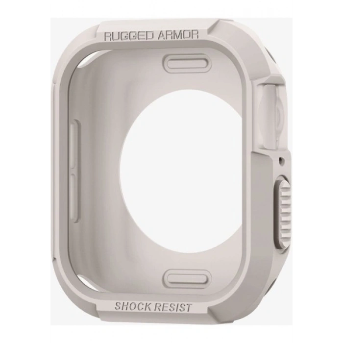 Spigen Apple Watch 45mm/44mm (Seri 9/8/SE2/7/6/SE/5/4) Kılıf Rugged Armor Dune Beige - ACS07379