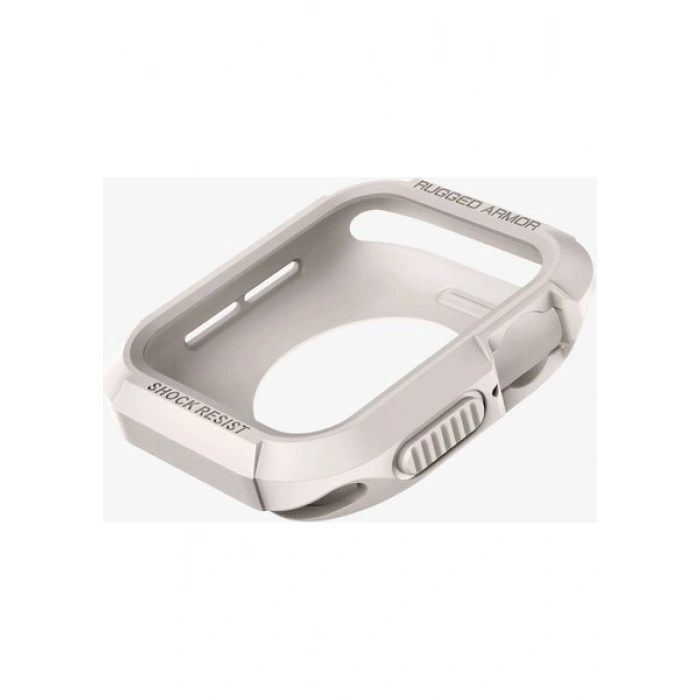 Spigen Apple Watch 45mm/44mm (Seri 9/8/SE2/7/6/SE/5/4) Kılıf Rugged Armor Dune Beige - ACS07379