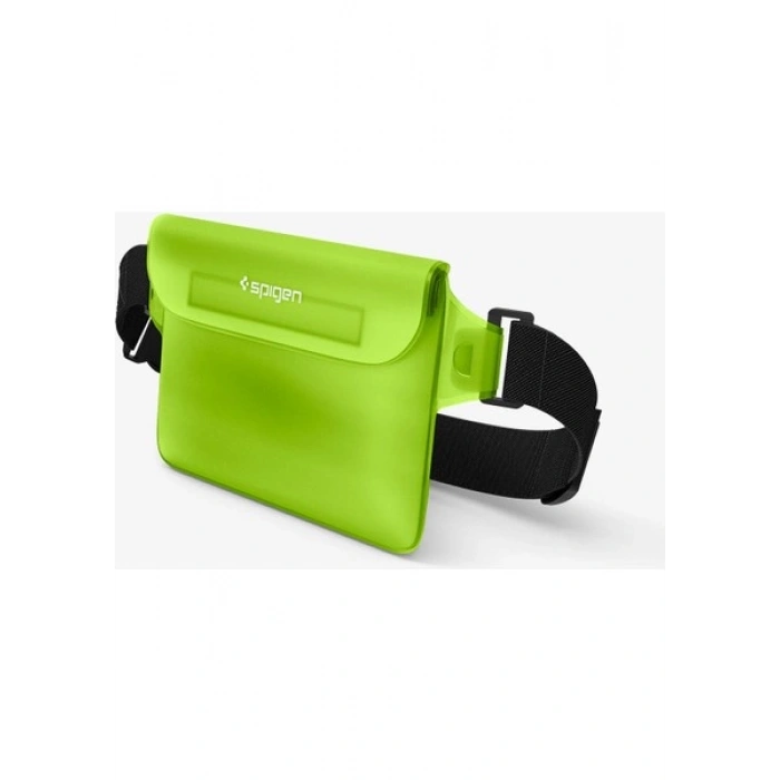 Spigen Aqua Shield WaterProof iPX8 Sertifikalı Su Geçirmez Bel Çantası (2 Adet) A620 Cactus Green - AMP06023