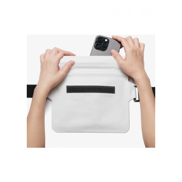 Spigen Aqua Shield WaterProof iPX8 Sertifikalı Su Geçirmez Bel Çantası (2 Adet) A620 Snow White - AMP06022