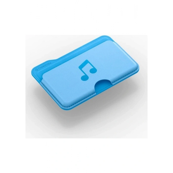 Spigen Caseology Apple iPhone için MagSafe özellikli 3 Kartlı Manyetik Cüzdan Folder Pop Wallet Sky Blue Music - AFA07498