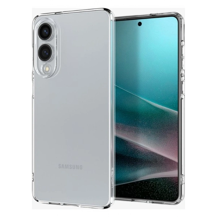 Spigen Samsung Galaxy S25 Edge ile Uyumlu ince Kılıf Crystal Flex Sararmaya Dayanıklı DuraClear™ Hava Kanalı Teknolojisi™ Askeri Sınıf Koruma Crystal Clear Şeffaf Kapak - ACS09572