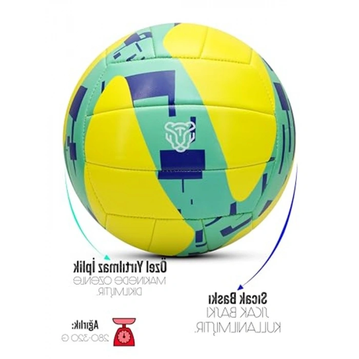 Spike Voleybol Topu - Pompalı, Yumuşak Doku ile İç-Dış Mekan