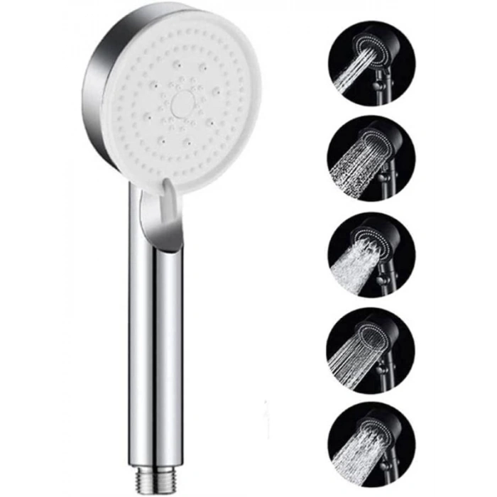 Spiral Banyo Duş Hortumu ile 5 Fonksiyonlu El Duşu