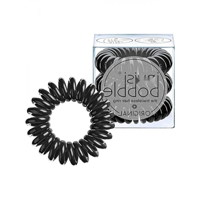 Spiral Saç Lastiği - 3lü Set, Siyah