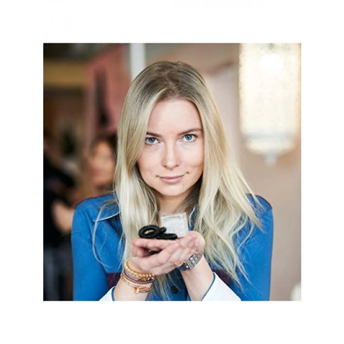 Spiral Saç Lastiği - 3lü Set, Siyah