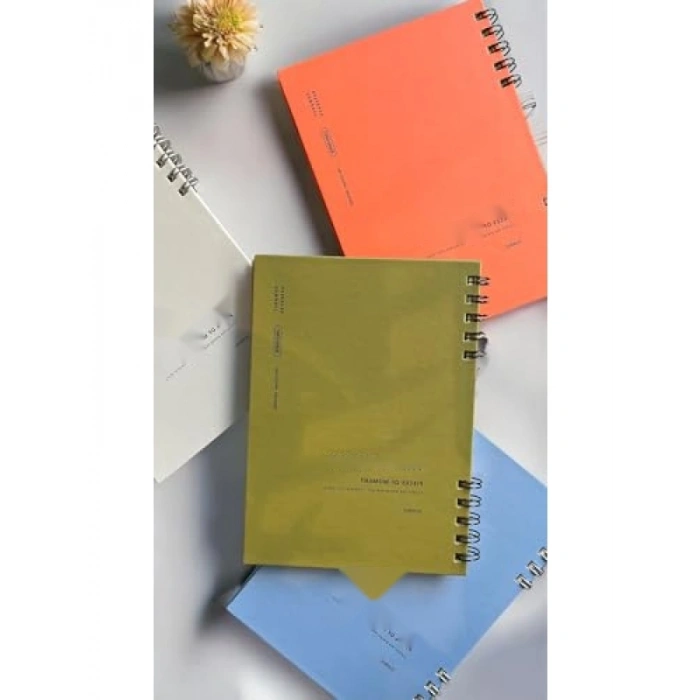 Spiralli A5 Çizgisiz Defter, 80 Yaprak, 4 Renk Seçeneği