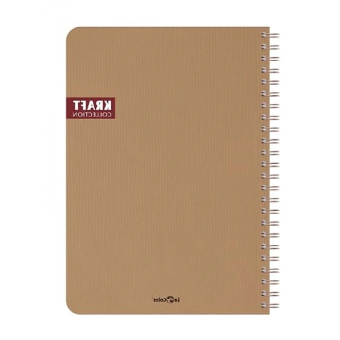 Spiralli Kareli Kahve Ofis Defteri