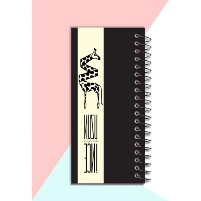 Spiralli Not Defteri, 21x10 cm, 120 Sayfa