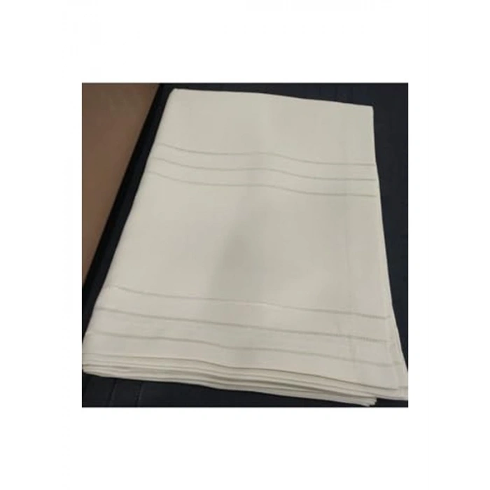 Spor Çizgili Bej Masa Örtüsü - 160x220 cm Boyut