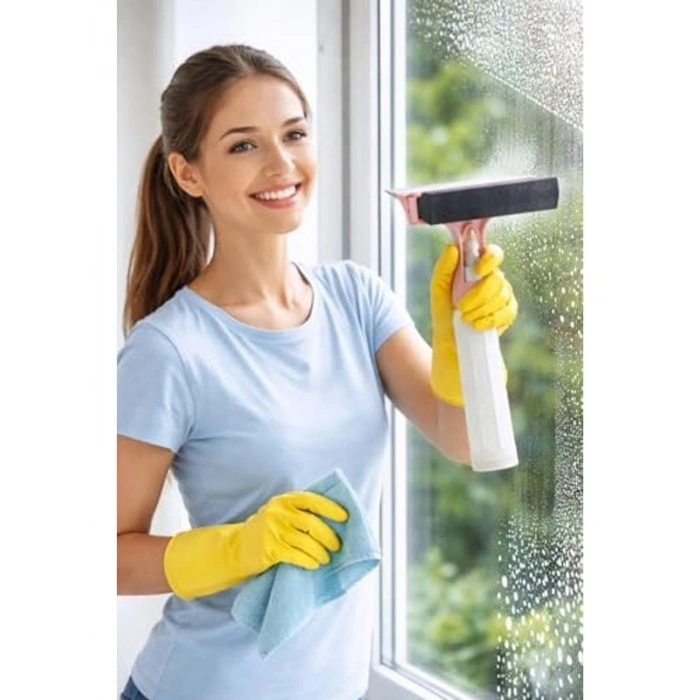 Spreyli Cam Temizleme Aparatı, Pencere Sileceği, Çok Amaçlı