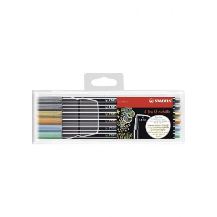 Stabilo 6806-8-32 Pen 68 Metalik Renkler 6lı