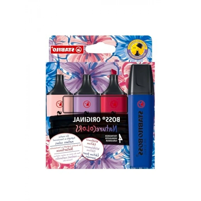 STABILO BOSS NatureCOLORS Wildflower - 4lü Paket
