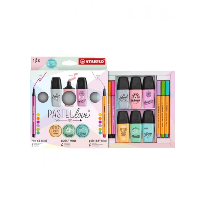 Stabilo Pastellove Mini Set 18 Li 775 8