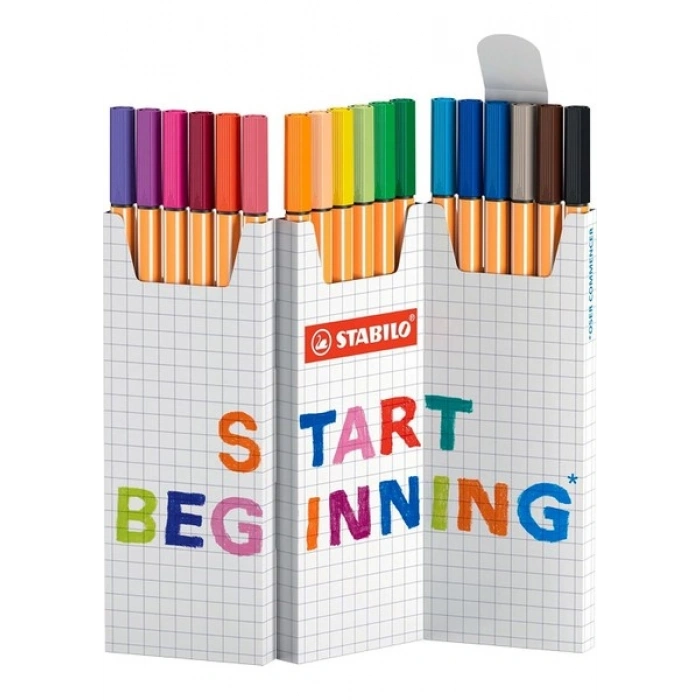 Stabilo Stabılo Point 88 Zig-Zag 18li Paket