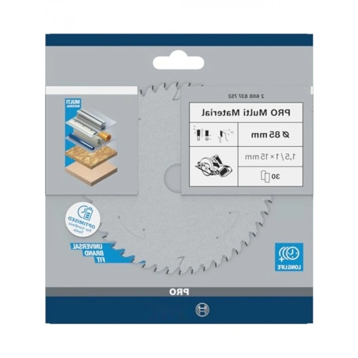 Standart Dairesel Testere Bıçağı - 85 x 15 x 1,5 mm, 30 Dişli