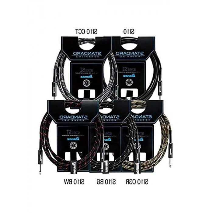 Standart Enstrüman Kablosu, 2 Düz Fiş, 6,10 m