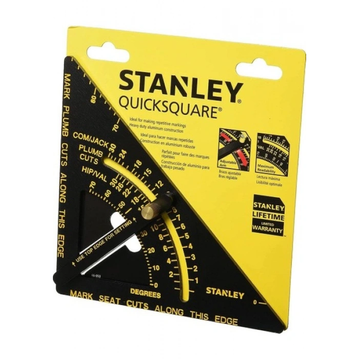 Stanley 46-053 Quicksquare Çok Amaçlı Ayarlanabilir Gönye 170 mm