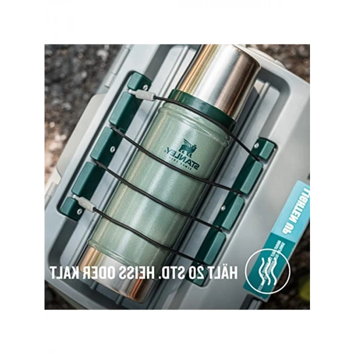 Stanley Classic Legendary Vakumlu Çelik Termos, Yeşil (Hammertone Green), 0.75 L