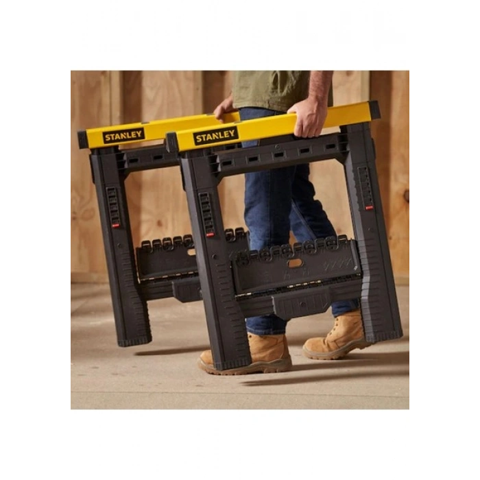 Stanley STST1-70559 Yükseklik ve Genişlik Ayarlı Katlanır Çalışma Tezgahı 450 kg