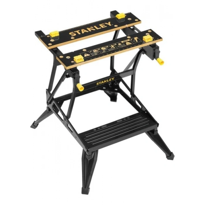 Stanley STST83400-1 Ikisi Bir Arada Katlanır Çalışma Tezgahı ve Mengene