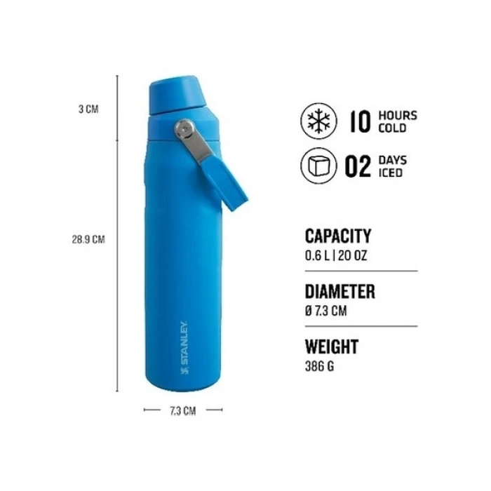 Stanley The Aerolight IceFlow Soğuk Su Termosu 0,60 Lt Mavi